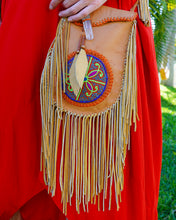 Load image into Gallery viewer, Peruvian Leather Fringe Purse
